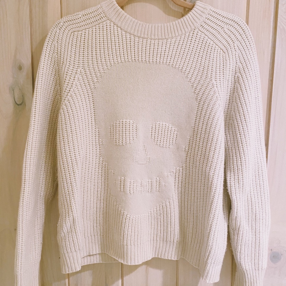 Autumn Cashmere Sweater With Skull Size S